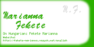 marianna fekete business card